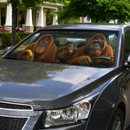 Orangutan Family Custom Car Windshield Sunshades