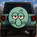 Squidward Tentacles Custom Jeep Wheel Cover With Camera Hole