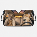 Crazy Cats Custom Car Windshield Sunshades