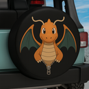 Dragonite Pokemon Zipper Jeep Car Spare Tire Cover