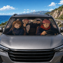 Jujutsu Kaisen Yuji Nobara Satoru And Sukuna Driving Custom Car Windshield Sunshades
