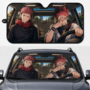 Jujutsu Kaisen Yuji And Sukuna Custom Car Windshield Sunshades