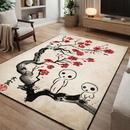 Kodama Spirit Tree Princess Mononoke Rectangular Area Rug