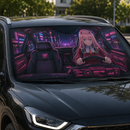 Darling In The Franxx Zero Two Art Custom Car Windshield Sunshades