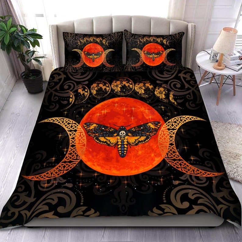 Witch Bedding Set Duvet Cover And 2 Pillowcases Nearkii