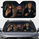 Spy X Family Anime Driving Custom Car Windshield Sunshades