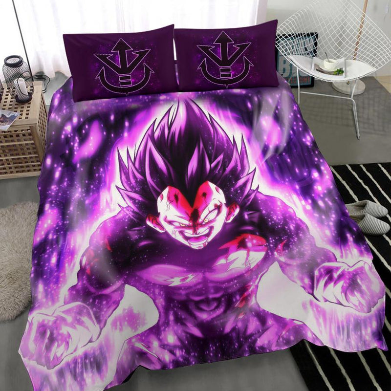 Vegeta Ultra Ego Bedding Set Duvet Cover And 2 Pillowcases Nearkii