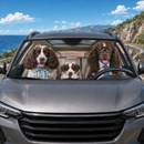 English Springer Spaniel Family Custom Car Windshield Sunshades