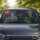 Horror Pennywise And Friends Halloween Custom Car Windshield Sunshades