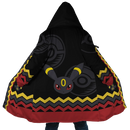 Umbreon Pokemon Anime Hooded Fleece Cloak Coat