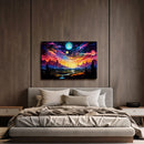 Psychedelic Starry Sky Planets - Living Room - Canvas Wall Art - Print - Wall Decor
