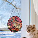Charmander Pokemon Anime Round Stained Glass Suncatcher