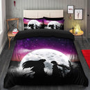 Inuyasha Couple Anime Moon Night Galaxy Bedding Set Duvet Cover And 2 Pillowcases Nearkii