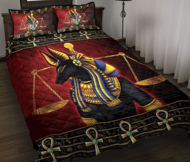 Ancient Egyptian Mythology Culture Bedding Set Duvet Cover And 2 Pillowcases Nearkii