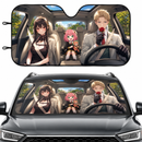 Spy X Family Driving Custom Car Windshield Sunshades