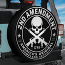 2nd Amendment Skull Car Spare Tire Cover