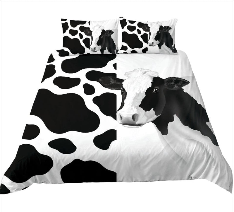 Cow Print Bedding Set Duvet Cover And 2 Pillowcases Nearkii