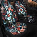 Flower Pattern Premium Custom Car Seat Covers Decor Protectors