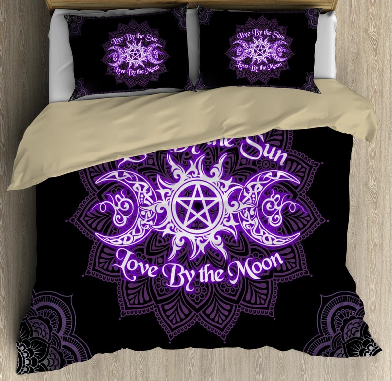 Beautiful Mandala Wicca Bedding Set Duvet Cover And 2 Pillowcases Nearkii