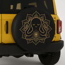 Mandala Meditating Octopus Yoga Jeep Car Spare Tire Cover