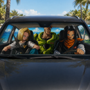 Dragon Ball Android 16 Android 17 Android 18 Custom Car Windshield Sunshades