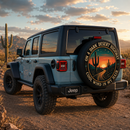 On A Dark Desert Highway Cool Wind In My Hair Car Spare Tire Cover With Camera Hole