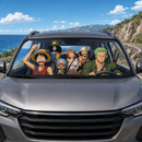 Luffy and Zoro One Piece Car Auto Sunshades