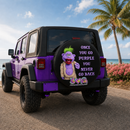 Once You Go Purple You Never Go Back Car Spare Tire Cover