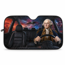 George Washington Driving Custom Car Windshield Sunshades