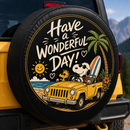 Wonderful Summer Snoopy Beach Car Spare Tire Cover