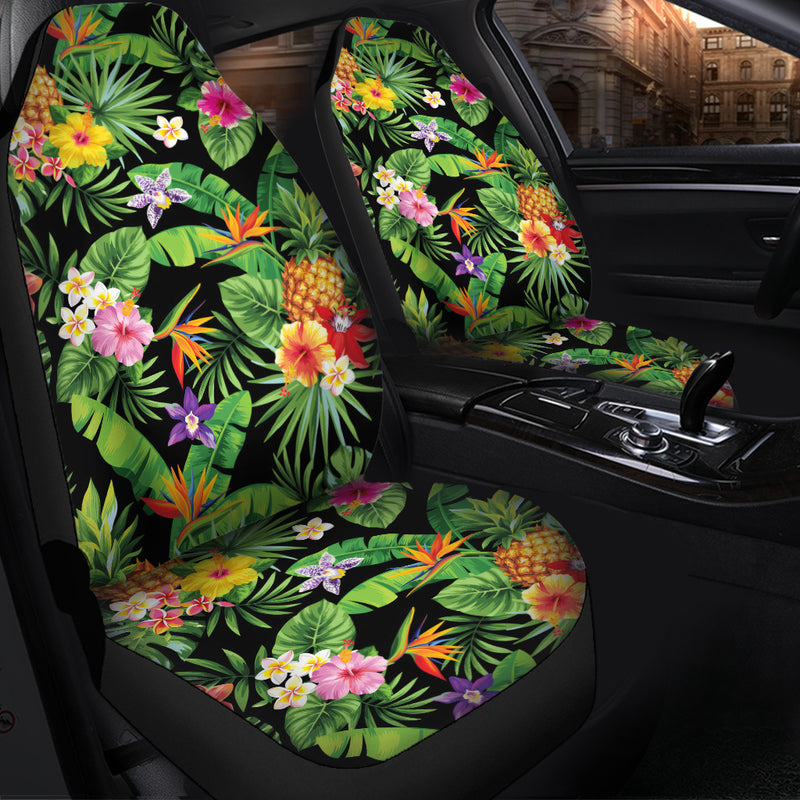 Flower Pattern Art Premium Custom Car Seat Covers Decor Protectors