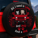 Red Betty Boop Love Jeep Dog Car Spare Tire Cover