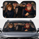 Jujutsu Kaisen Yuji Nobara Satoru And Sukuna Driving Custom Car Windshield Sunshades