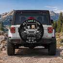 White Jeep Betty Boop Love Dog Custom Wheel Cover With Camera Hole