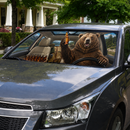 Beer Bear Camping Auto Sun Shades Windshield Accessories Decor Gift