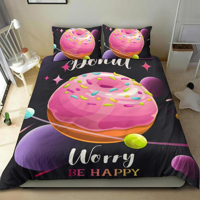 Galaxy Donut Bedding Set Bedding Set Duvet Cover And 2 Pillowcases Nearkii