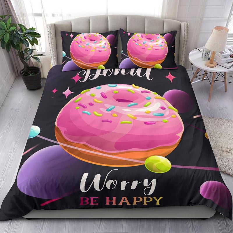 Galaxy Donut Bedding Set Bedding Set Duvet Cover And 2 Pillowcases Nearkii