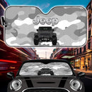 Jeep Camo Grey Color Car Auto Sunshades