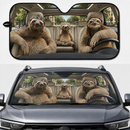 Sloths Custom Car Windshield Sunshades
