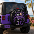 Purple Betty Boop Love Jeep Dog Car Spare Tire Cover