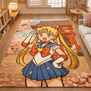 Sailor Moon Japan Style Rectangular Area Rug
