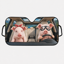 Cute Pig Custom Car Windshield Sunshades Windshield Accessories Decor Gift