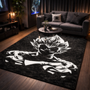 Majin Vegeta Grunge Rectangular Area Rug
