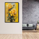 Yellow Flower - Living Room - Canvas Wall Art - Print - Wall Decor