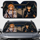 Sword Art Online Kirito And Asuna Driving Custom Car Windshield Sunshades