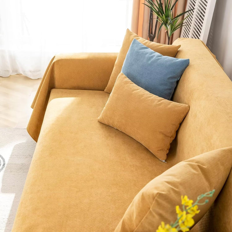 Waterproof Yellow Boho Couch Covers - Sofa Covers Bohemian - Gift