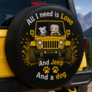 Yellow Betty Boop Love Jeep Dog Car Spare Tire Cover