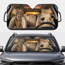 Crazy Cats Custom Car Windshield Sunshades