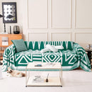 Dark Green Vintage Boho Couch Covers - Sofa Covers Bohemian - Gift