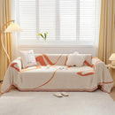 Modern Chic Orange Boho Couch Covers - Sofa Covers Bohemian - Gift